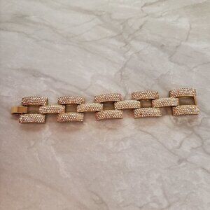 ✨ J.Crew Rhinestone Crystal Pave Link Statement Bracelet ✨